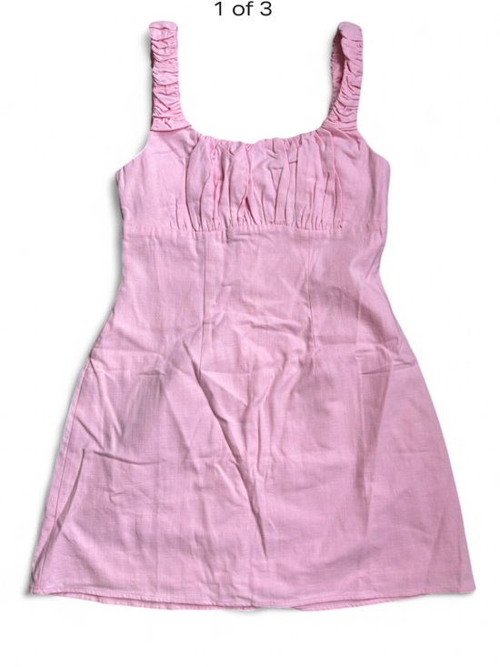 Here Comes The Sun Dresses & Skirts - Pink Sundress with ruched bust